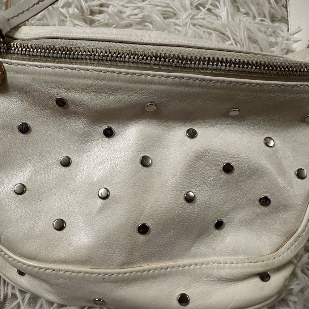 Clare V. Fanny Pack in White Studs - Picture 3 of 8